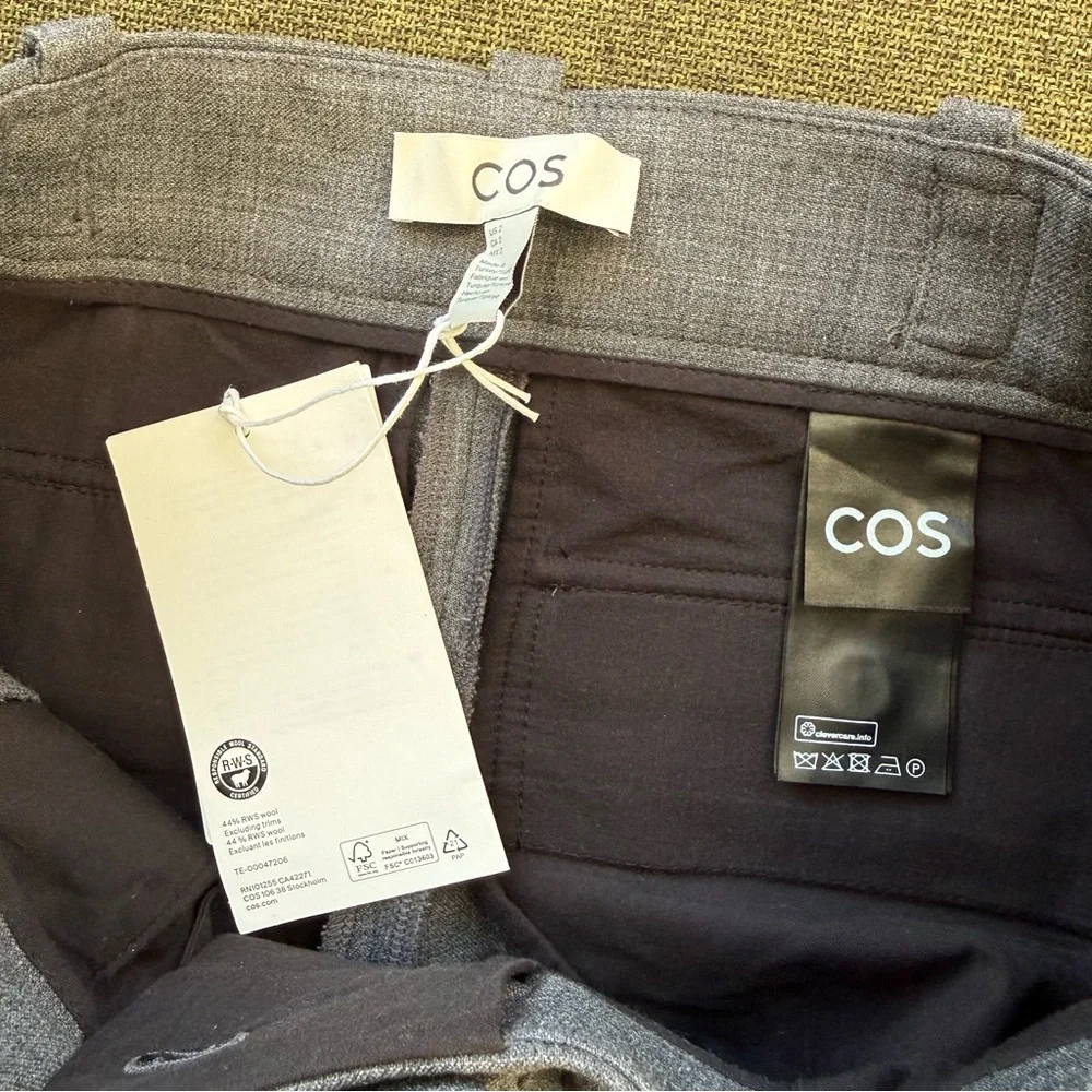 NWT COS wool blend barrel leg pants size 2 - Picture 5 of 9